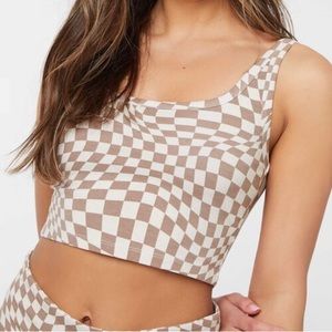 Ardene Basic Cotton Ultra-Crop Checkered Tank Top Women’s